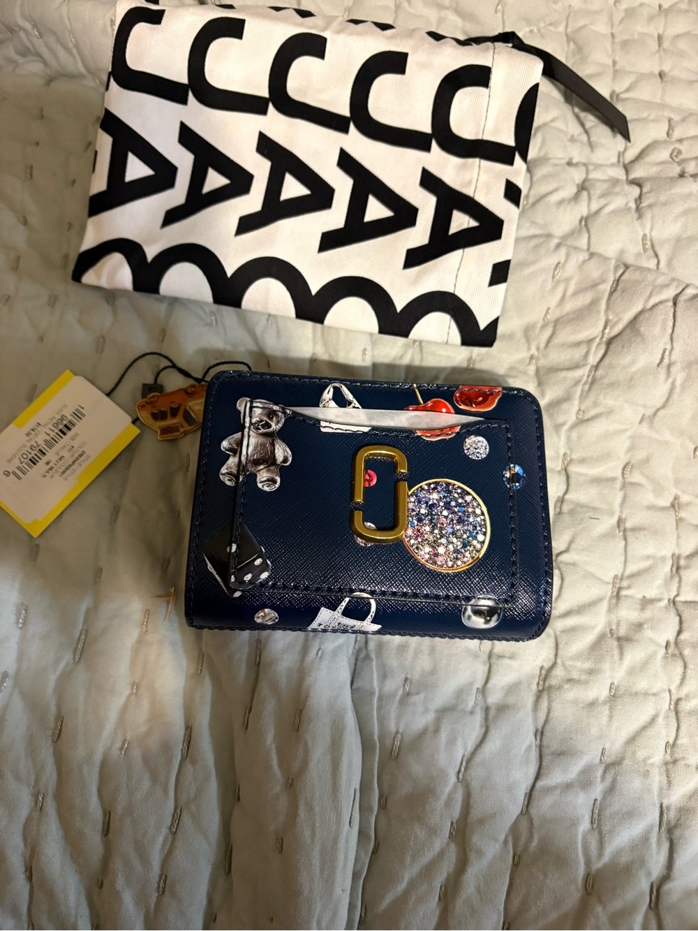 Marc Jacobs Trinket  Compact Wallet with Glitter Charm